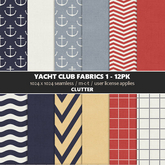 Clutter - Yacht Club Fabrics 1 - 12PK