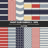 Clutter - Yacht Club Fabrics 3 - 12PK