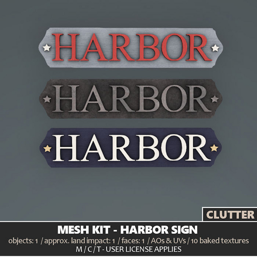 Clutter - Mesh Kit - Harbor Sign