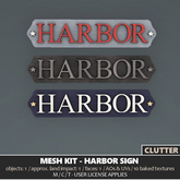 Clutter - Mesh Kit - Harbor Sign