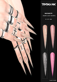 DEMO - TOXSIKA INK - Nails Black Tip / REBORN / LEGACY