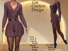 "GCD" Shae Belted Jumper Pink
