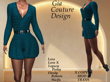 "GCD" Shae Belted Jumper Teal