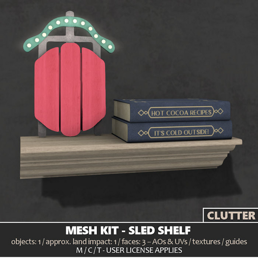Clutter - Mesh Kit - Sled Shelf