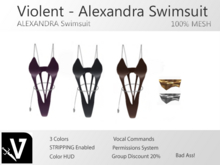 VIOLENT - Alexandra Swimsuit - Body FAT PACK