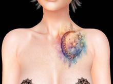 Ravenstone - 2K Pastel Watercolours Mystic Tattoo BOM T50 LEFT FRONT SHOULDER