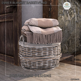 DD Ember Blanket Basket-Plaid