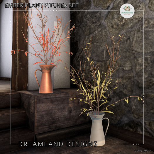 DD Ember Plant Pitcher Set