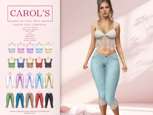 Carol's - Juliette Capri Jeans Nude