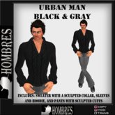 ::hombres:: Urban Man-Black & Gray