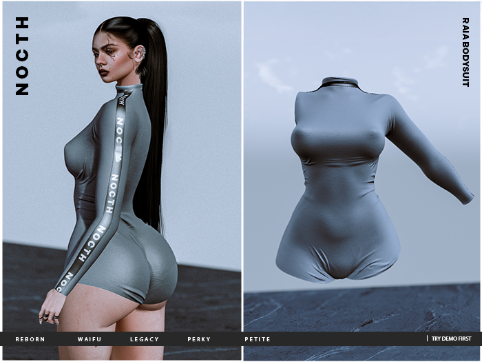 + NOCTH - Raia Bodysuit - Silver  [NCTH]