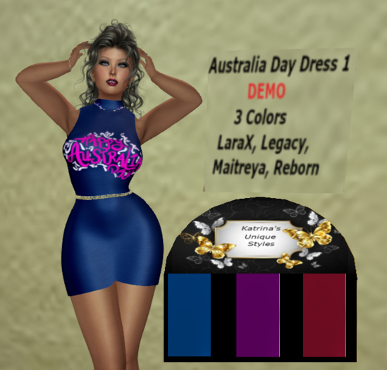 Australia Day Dress 1 - Add Me-DEMO