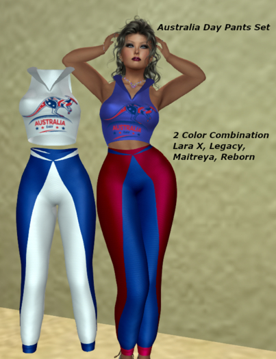Australia Day Pants Set - Add Me