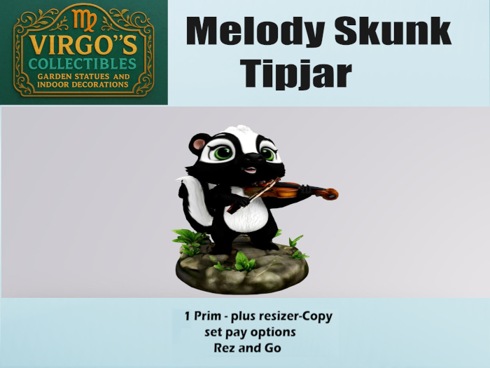 Melody Skunk Tipjar Boxed