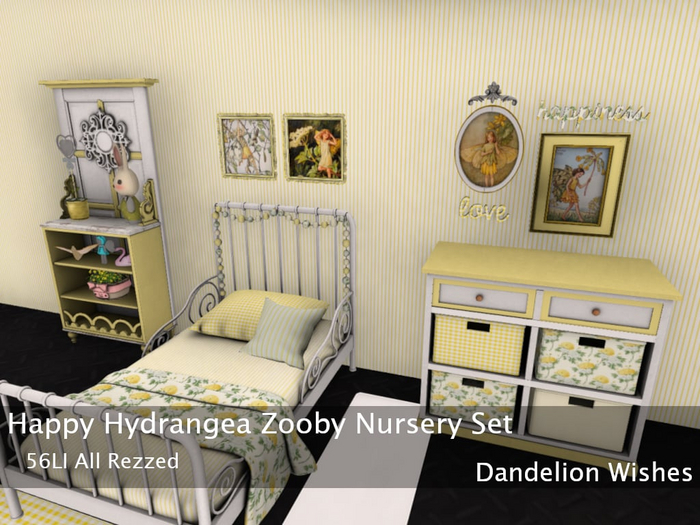*DW* Happy Hydrangea Zooby Crib Set MP