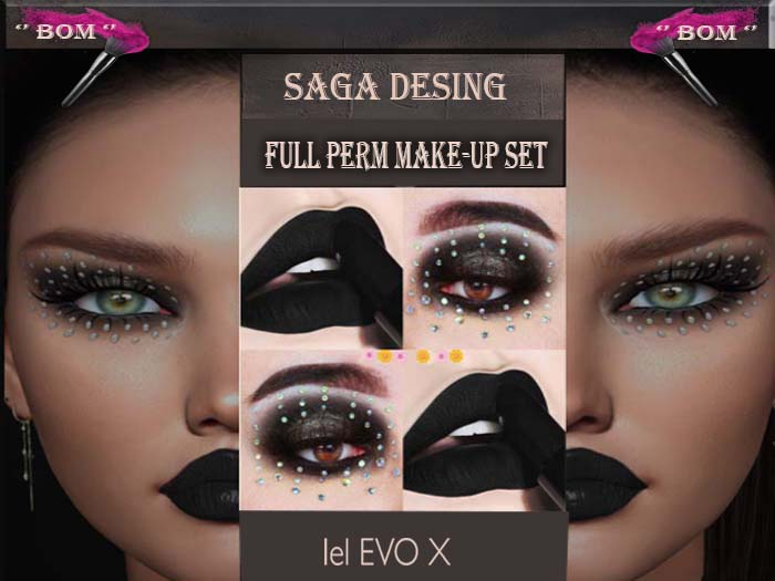 ''SaGa Design'' Full Perm Make-up New Set 044