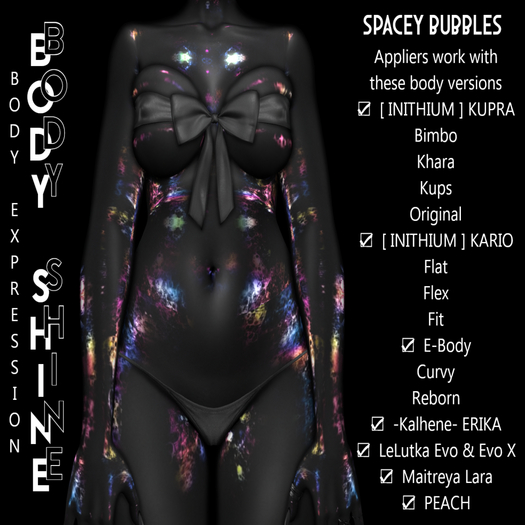 !Body Expression! spacey Bubbles FATPACK UnPacker