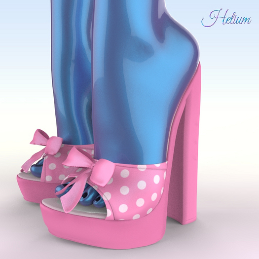 Pink Polka Jolie Heels LaraX