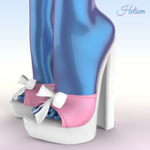 White Pink Jolie Heels LaraX