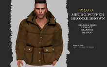 Praga Metro Puffer - Bronze Brown