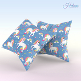 Blue Unicorns Pillow