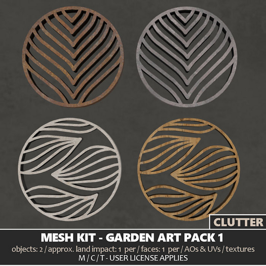 Clutter - Mesh Kit - Garden Art Pack 1