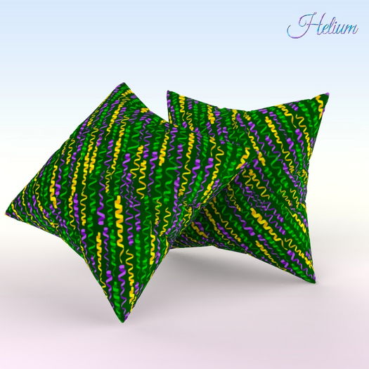 Mardi Gras Green Pillow