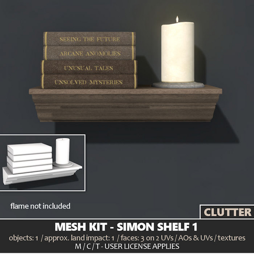 Clutter - Mesh Kit - Simon Shelf 1