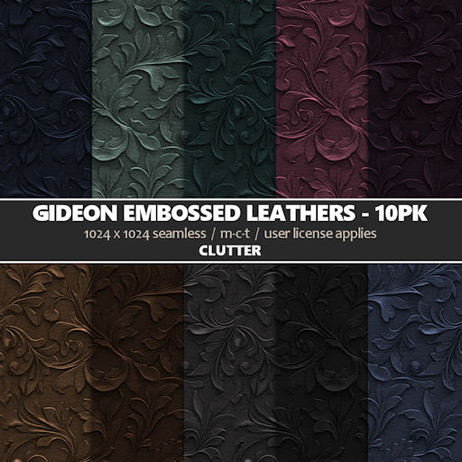 Clutter - Gideon Embossed Leathers - 10PK