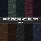 Clutter - Gideon Embossed Leathers - 10PK