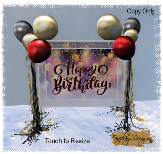~R~Posh Happy Birthday Display~Copy