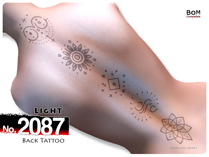(Back Tattoo) No.2087 Light