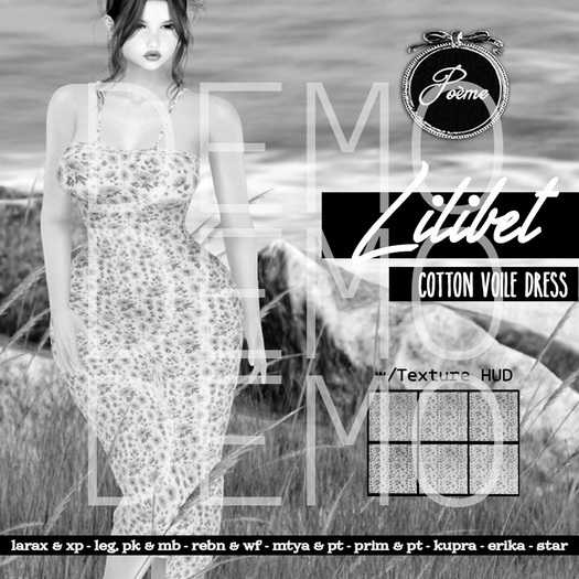 {Poeme} DEMO Lilibet Vintage Wiggle Dress w/HUD