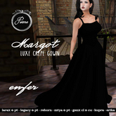 {Poeme} Margot Luxe Crepe Enfer Gown