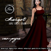 {Poeme} Margot Luxe Crepe Vampyra Gown