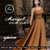 {Poeme} Margot Damasque Spice Gown