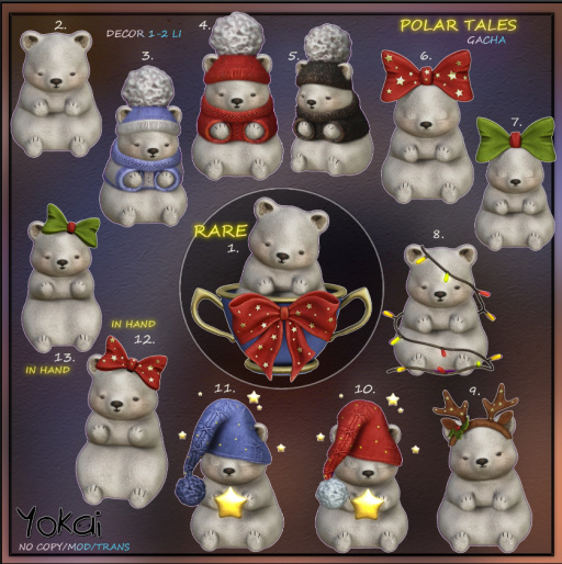 1.YOKAI - Polar Tales - Holiday Tea RARE