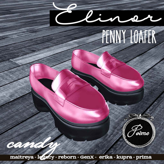 {Poeme} Elinor Candy Penny Loafers
