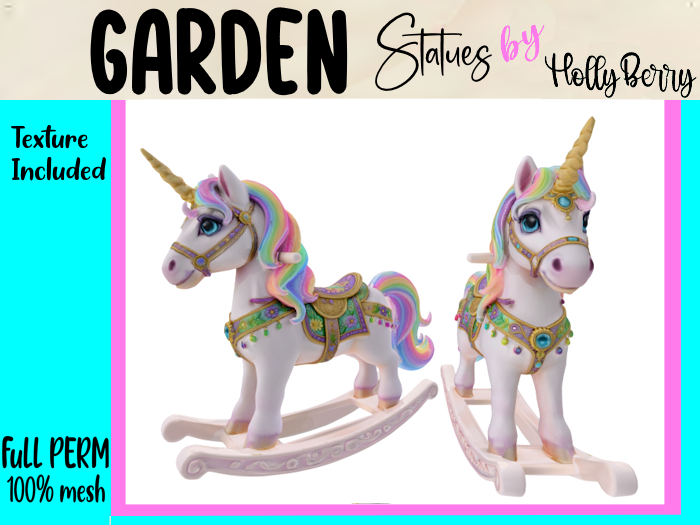 HB: Child's Unicorn Rocking Ride On FuLL PERM