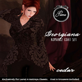 {Poeme} Georgiana Cedar Georgian Coat Set