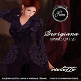 {Poeme} Georgiana Violette Georgian Coat Set