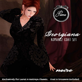 {Poeme} Georgiana Noire Georgian Coat Set