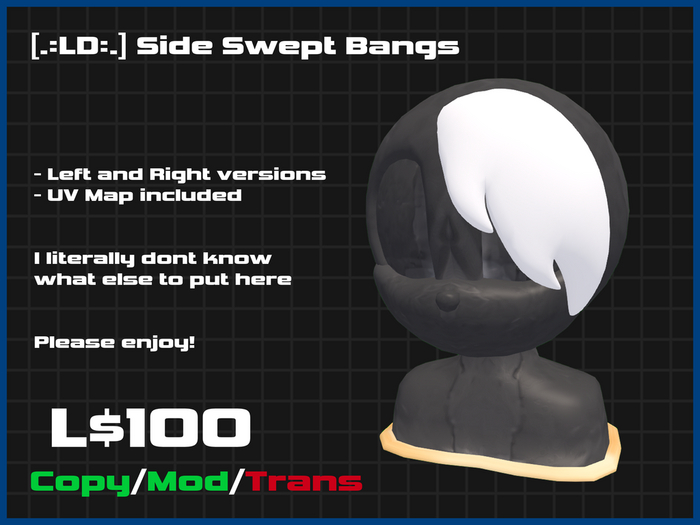 [.:LD:.] Side Swept Bangs - Unpacker