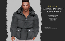 Praga Metro Puffer - Sage Grey
