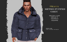 Praga Metro Puffer - Grey
