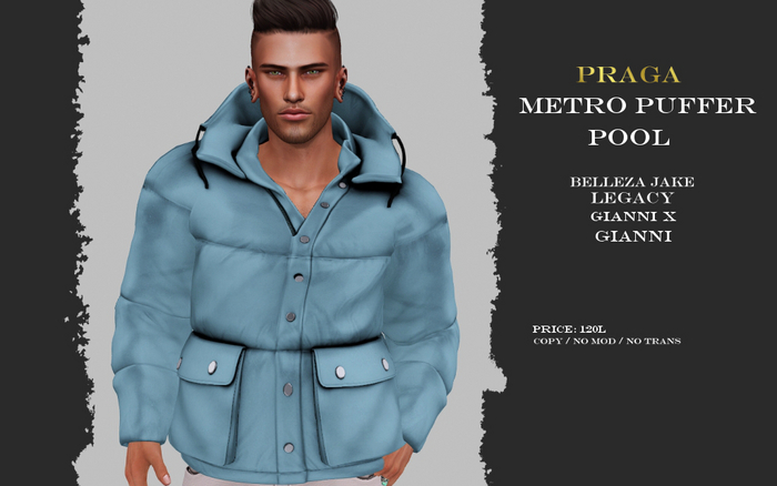 Praga Metro Puffer - Pool
