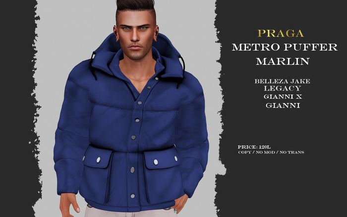 Praga Metro Puffer - Marlin