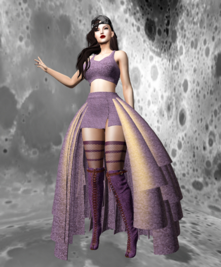 OSTARA Roses Skirt Set [Lilac] (Assorted)