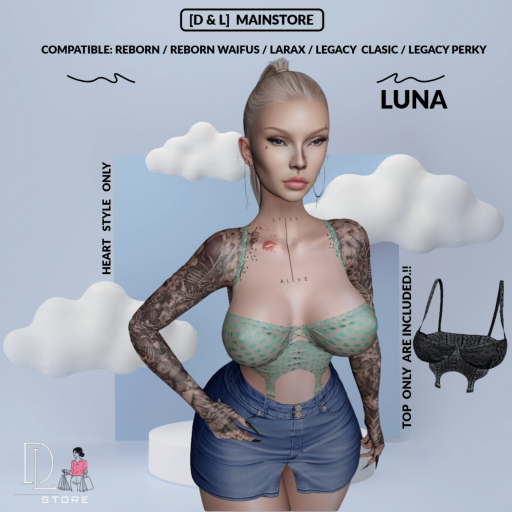 [D & L] Luna Top -  Transparent