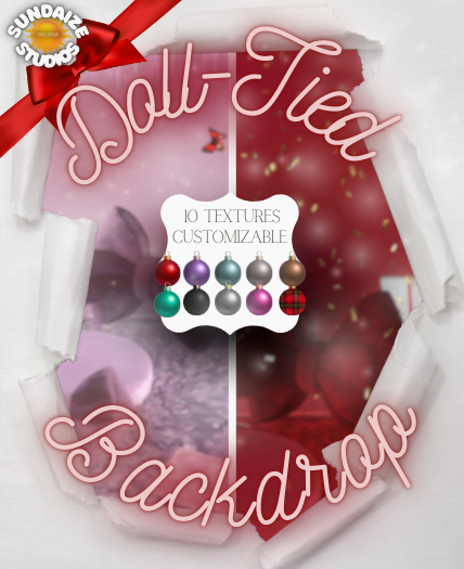 SUNDAIZE STUDIOS: DOLL-TIED BACKDROP - PLAID